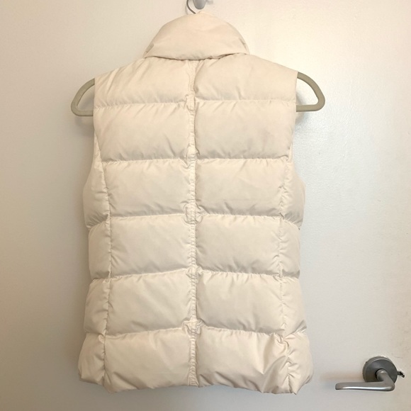 J. Crew white puffer down vest - Picture 3 of 8
